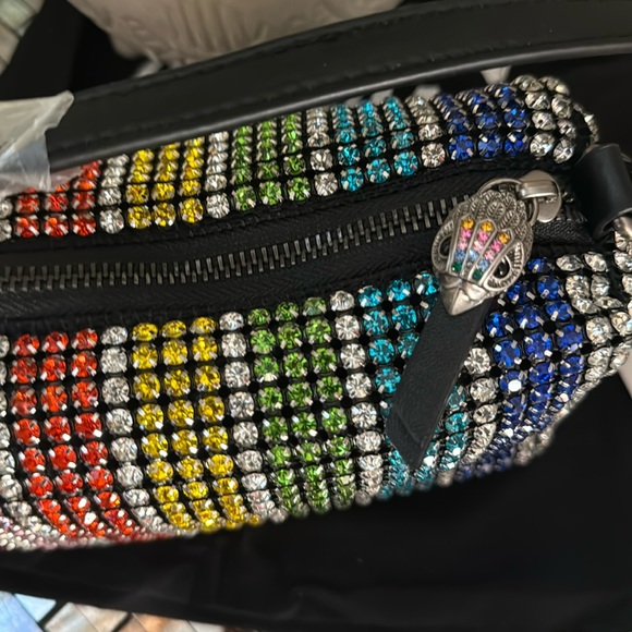 - Kurt Geiger London Party Pochette Crystal Shoulder Bag - Picture 17 of 17